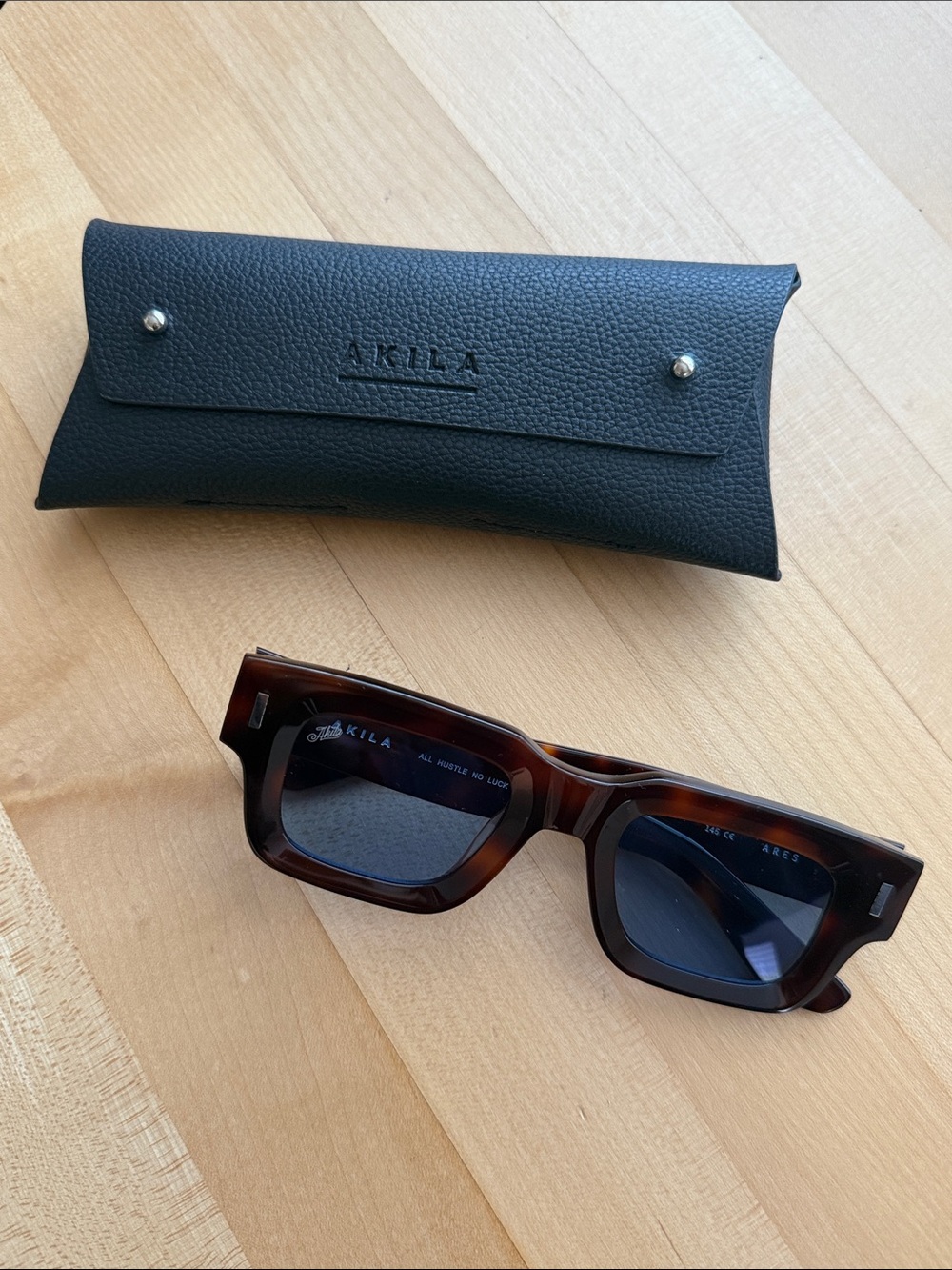 Akila Ares Tortoiseshell Sunglasses - Dark Brown Lens
